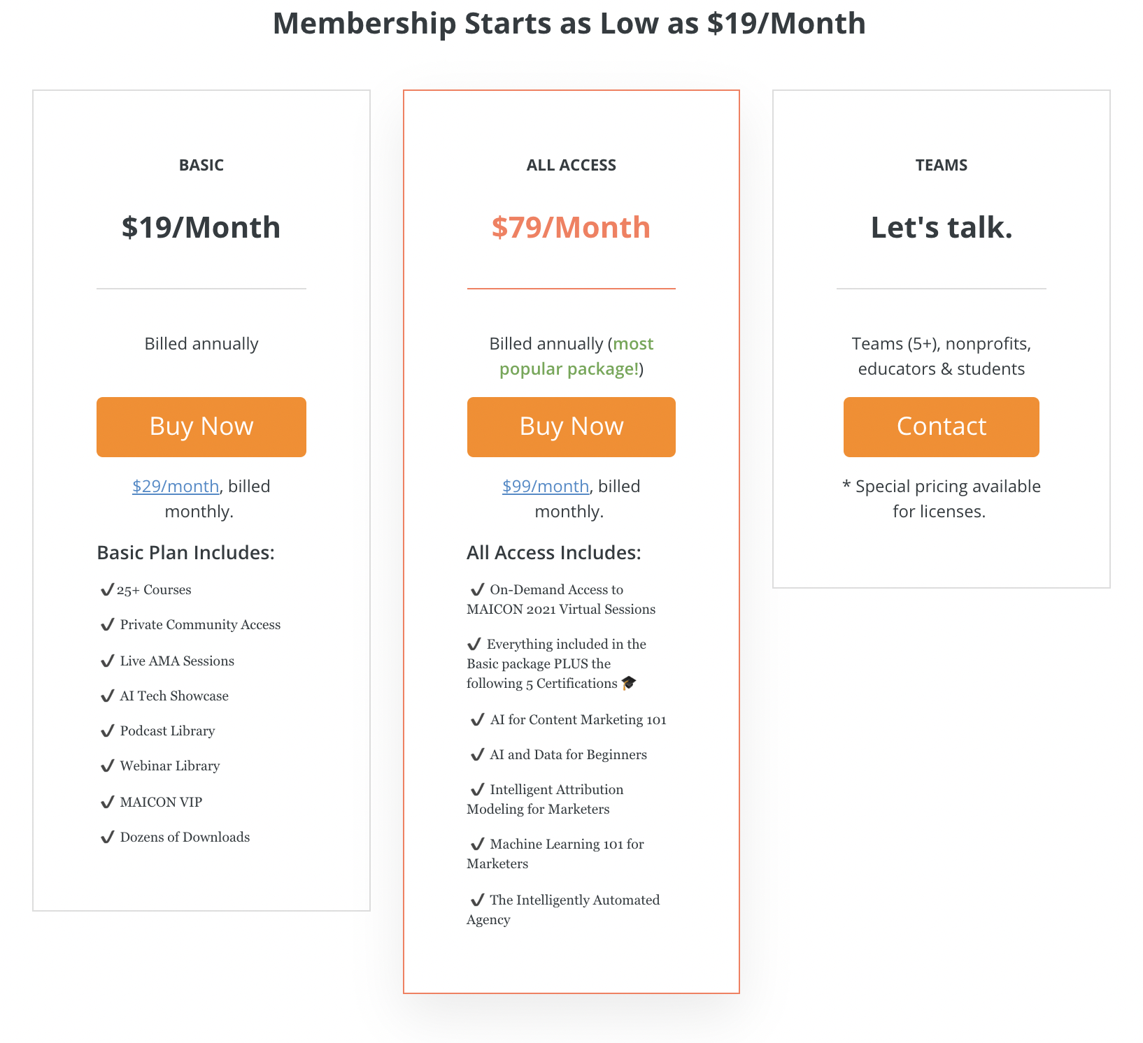 New Pricing
